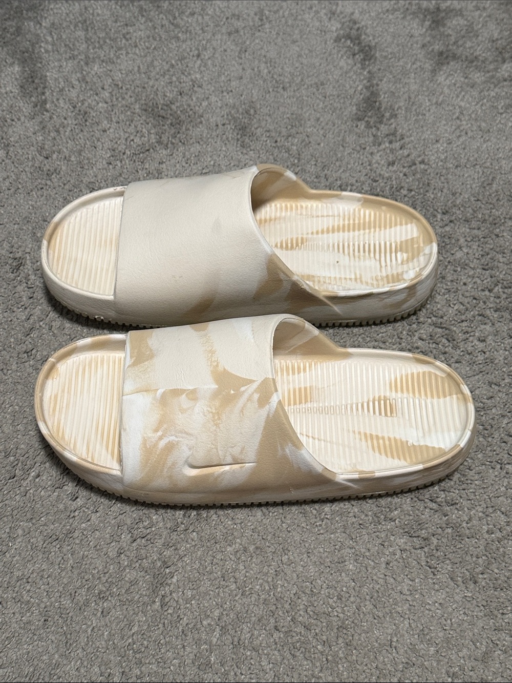 Nike Calm SE Slides Phantom Marbled Size Women’s 9 Men’s 8